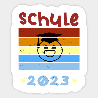 Schule 2023 1. Klasse Smile Schulbeginn T shirt Sticker